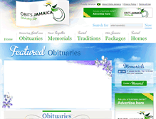 Tablet Screenshot of obitsjamaica.com